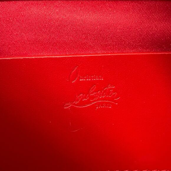 Christian Louboutin Carasky Small Empire Stud Leather Shoulder Bag Black - Picture 14 of 16